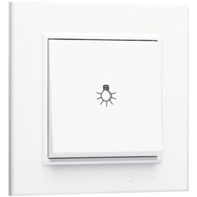 Resim Makel Beyaz Karea Light Modül + Tuş (MAKEL.57001004) 