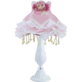 Resim Dekovien Kadife Kaplı Metal Ayak Klasik Model Abajur Vintage ab00 Diğer 