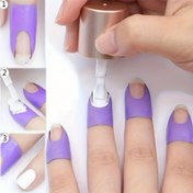 Resim 10 adet U-Şekilli Oje Koruyucular - Koku Yapmayan Manikür & Pedikür için Tırnak Sanatı Koruyucular, Açık Bej & Kutikül Koruma, Hassas Boyama Tasarımı, Dayanıklı Yeniden Kullanılabilir Tırnak Bakım Araçları, Pedikür Aksesuarları, Kolay Kullanımlı Koruyucu 
