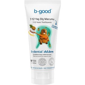 Resim b-good b-dental 7-12 Yaş Çocuk Diş Macunu Florürsüz Ananas 50 ml 