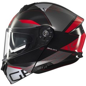 Resim Mt Helmets Genesis Sv Atempo B15 Çene Açılır Kask Parlak Beyaz - Kırmızı - Siyah 