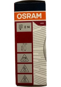 Resim Osram 4.9w 40w E14 Duy 2700k Sarı 3 Adet 
