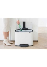 Resim Bo Çöp Kovası, Pedallı, 36lt - Beyaz Beyaz 