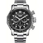 Resim Fochsia Lıge Genç Erkek Gümüş Kreatif Saati, Tarih Alarm Kronograf, Spor Klasik Diğer 