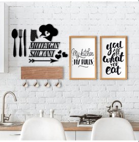 Resim Bk Home Doğal Ahşap Dekoratif Fincan Askılığı Mutfak Konseptli 2’ (551038383) 