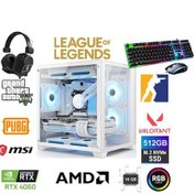 Resim MSI Dfs Gaming DS2025W R5-5600X-B550M RTX4060 8 GB 16 GB 512 GB SSD Free Dos Masaüstü Oyuncu Bilgisayarı 