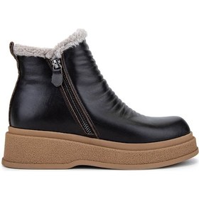 Resim Tamer Tanca Kadın Hakiki Deri Kahverengi Casual Bot 231 1290 Bn Bot Sk24-25 A.kahve Dr Kahve 