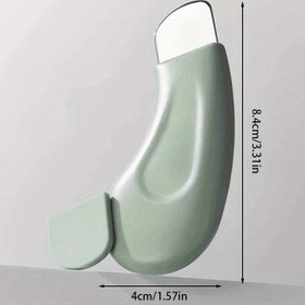 Resim 1 Kişisel Siyah Nokta Temizleme Aleti - Dokulu Yüzeyli ve Açık Yeşil Saplı, Tüm Mevsimler İçin Elektriksiz Cilt Bakım Kaşıyıcı 