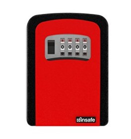 Resim Insafe ISC803KEY Şifreli Anahtar Kutusu - Anahtar Dolabı - Kasa - Kırmızı 