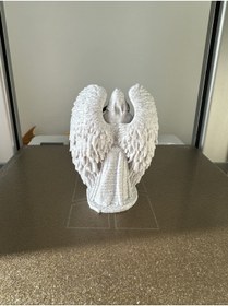 Resim shop Kanatlı Mistik Figür | Huzur ve Zarafet Temalı Dekoratif Heykel | 3D Baskı Sanat Objesi 