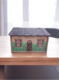 Resim El Boyaması Ahşap Ekmeklik Çok renkli 