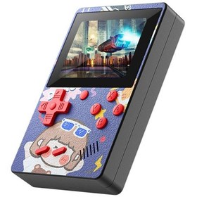 Resim Skycity X50 El Tipi Oyun Konsolu 2.6 İnç Renkli Ekran 500 Eski Oyun Av Bağlantısı 1000mah Pil Mor 