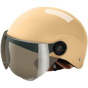 Resim Like Life Life Kask Motosiklet Yarım Kask Gibi Hvız11 Bej 