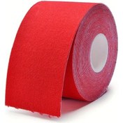 Resim Chenkestoreone Spor Kinesio Bant Kinesiyoloji Esnek Fitness Bandaj 1.97x196.85in Kırmızı Kırmızı 