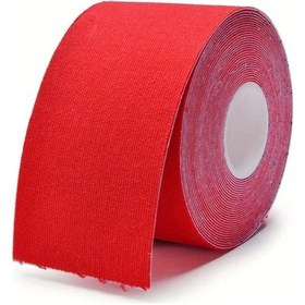 Resim Chenkestoreone Spor Kinesio Bant Kinesiyoloji Esnek Fitness Bandaj 1.97x196.85in Kırmızı Kırmızı 