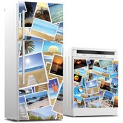 Resim Ve Bulaşık Makinası Beyaz Eşya Sticker Kaplama Tatil Kolaj 