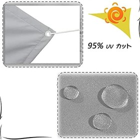 Resim Su geçirmez UV Bloğu Güneşlik Tente 2,5 x 4,5 m - Bahçe, Veranda, Güverte için Sabitleme Kitli Dış Mekan Gölgelik Tente - Şık Kırmızı Şarap Rengi 