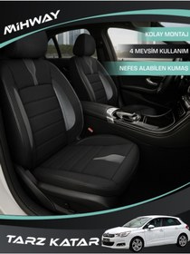 Resim Mihway BETELGEUSE Siyah Serisi Citroen C4 2011-2025 Koltuk Kılıfı TAM SET 