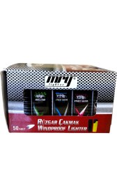 Resim MRY Rüzgar Çakmak 50 Adet Doldurulabilir 