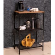 Resim Miray Evim Erzak Malzeme Dolabı Mutfak Rafı Telli Model Atlantik Çam 