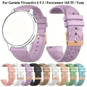 Resim Sunshine022 20mm Light Gold Kadın Akıllı Saat Kayışı Garmin Samsung Coros 