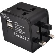 Resim Guangdong Spirit Çok Fonksiyonlu 2.1A 2ub Seyahat Adaptörü Evrensel USB Şarj Cihazı Açık Seyahat Akıllı Cep Telefonu Şarj Cihazı Adaptörü Priz 