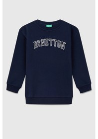 Resim United Colors Of Benetton Erkek Çocuk Sweat Bnt-b23342 Lacivert 