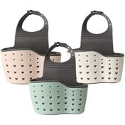 Resim isgstore Main Shop Pratik Vantuzlu Köşe Düzenleyici Banyo Rafı Antrasit Renk 