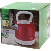 Resim ALFA AKSESUAR 03 Kiwi Kk-3340r Kırmızı Nostalji Demlik Modelçelik Kettle Su Isıtıcı 2.2lt 1800w Paslanmaz Çelik Gövde 