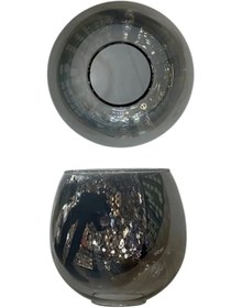 Resim Allians Füme Rengi Fanus Avize Camı E27, 12cm çap, 13cm boy 