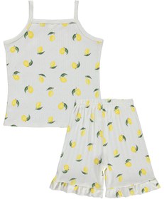 Resim Civil Girls Limon Desenli Şortlu 10-13 Yaş Pijama Takımı - Kırık Beyaz - Kırık Beyaz / 12-13 Yaş 