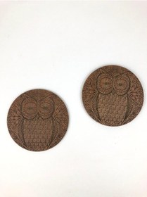 Resim Bardak Altlığı Model -1 Kahverengi 