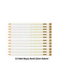 Resim Beyaz Renk Kurşun Işaretleme Kalemi Tekstil Kumaş Karton Deri 
