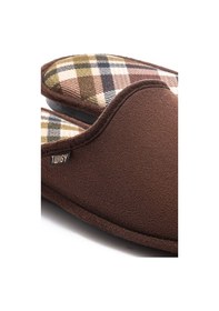 Resim Twigy Ekose Erkek Ev Terliği Kahverengi 41/46 AA0556 Kahverengi 