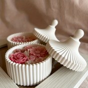 Resim 1set Jar Reçine Kalıbı Şerit Kutusu Epoksi Silikon Kalıp, Kapaklı Depolama Kutusu Kalıbı DIY Takı Kutusu El Sanatları Organizatörü Döküm Silikon Kalıp 