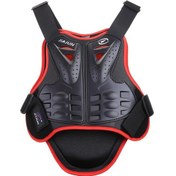 Resim Suntek Dirtbike Red M Için Motosiklet Koruma Yeleği Omurga 