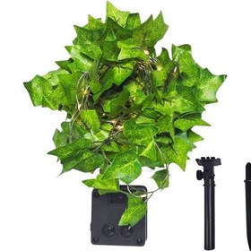 Resim Upway 5 Metre Doğal Sarmaşık Yapraklı Su Geçirmez Dekoratif 50 Led Lamba Sarı 