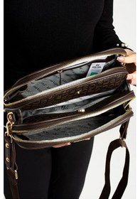 Resim Just Polo Jp Polo Kadın Orijinal Ayarlanabilir Askılı Şık Omuz Çantası Shopper Ebat: 16 X 26 Cm Kahverengi 