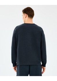 Resim Skechers M Loose Crewneck Sweatshirt Erkek Siyah Sweatshirt S2510041-3817 Siyah 