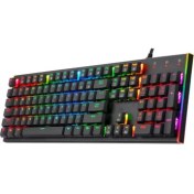 Resim Mk-10 Pro Blue Switch Mekanik Rgb Işıklı Oyuncu Klavyesi 