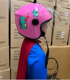 Resim OKYANUSMOTO MOTOSİKLET ÇOCUK KASKI PEMBE 