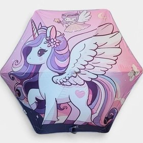 Resim Kız Çocuk Baston Şemsiye Reflektörlü Karakter Desenli Boyu 70 Cm Çapı 80 Cm 6 Telli İsim Etiketli Pembe 