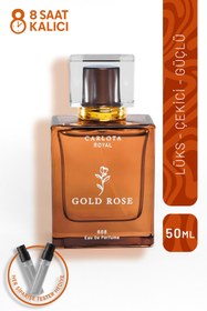 Resim MATEO Royal Gold Rose 50ml Erkek Parfüm Eau De Parfum Kalıcı Lüks Çiçeksi Koku 