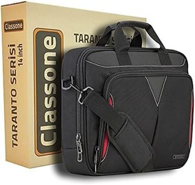 Resim Classone Taranto Serisi VP3400, VP3404, VP3405 13-14 inch, Su geçirmez kumaş, Laptop,Notebook El Çantası 
