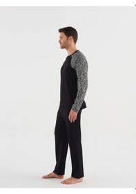 Resim Mod Collection 3747 Erkek Yuvarlak Yaka Pijama Takım 001 