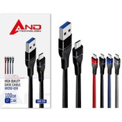 Resim Mikro Usb Data Kablosu Samsung Uyumlu 2.4a And-250 