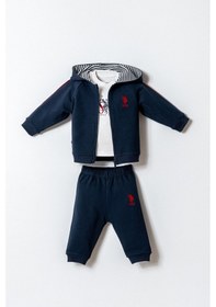 Resim U.s. Polo Assn. Erkek Bebek Lacivert 3lü Takım Usb2909-c-v1 Lacivert 