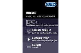 Resim Durex Intense Prezervatif 30 Adet X 2 (60 Adet) 