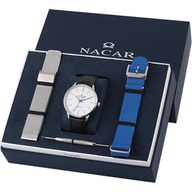 Resim Nacar SAFİR CAM SİYAH ERKEK KOL SAATİ NC31-2970125-AWL1 