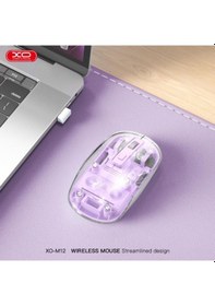Resim Hem Bluetooth Hem 2.4g Bağlantılı Şeffaf Tasarımlı Sessiz Kablosuz Mouse Kablosuz 